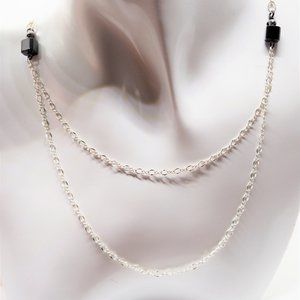 Black Cubes Necklace